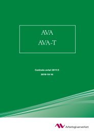 AVA AVA-T 110509 - Arbetsgivarverket