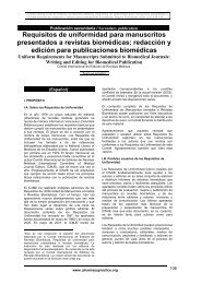 Requisitos de uniformidad para manuscritos presentados a revistas ...