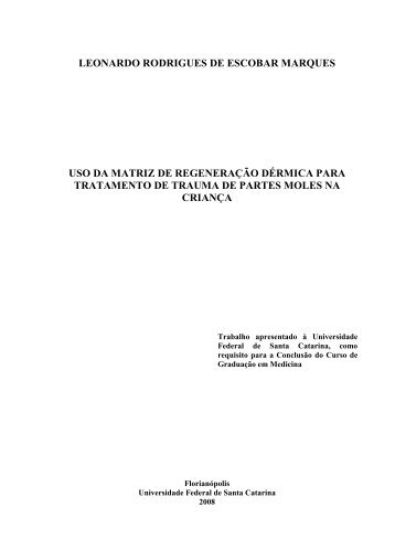Leonardo R de E Marques - Uso da matriz de regeneração ... - UFSC