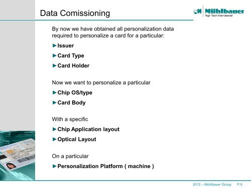 1.6 EMV Personalization - MÃ¼hlbauer Group