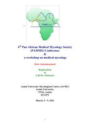 4 Pan African Medical Mycology Society (PAMMS ... - ISHAM