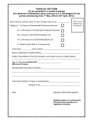 FINANCIAL BID FORM (To be submitted in a sealed ... - Chandigarh