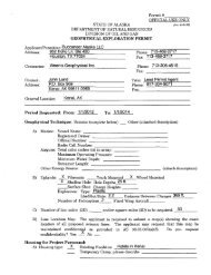 Applicant/Permittee: Buccaneer Alaska LLC Contractor: Weems ...