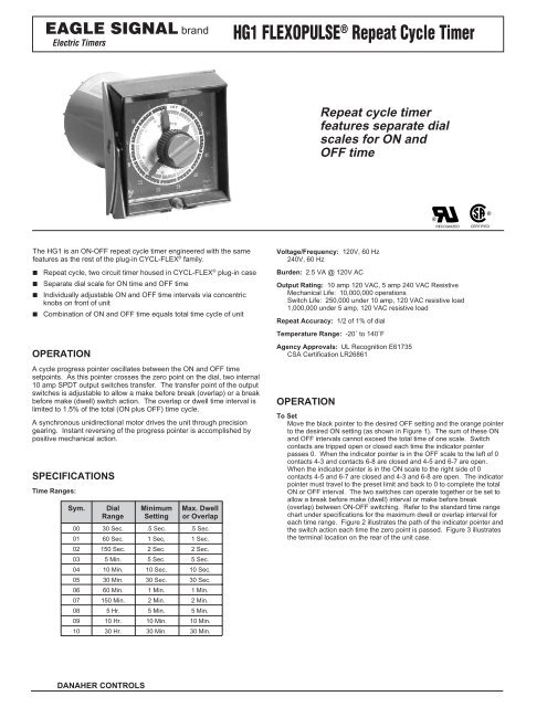 HG1 FLEXOPULSE® Repeat Cycle Timer - Federal Industrial Sales