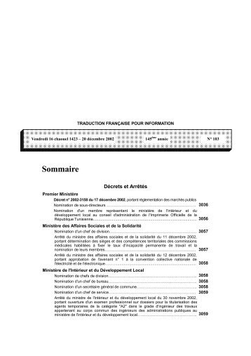 Sommaire - CNUDST