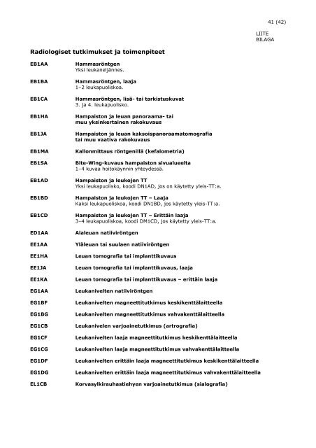 Suun terveydenhuollon vastaavuusluettelo 2009 - Kunnat.net