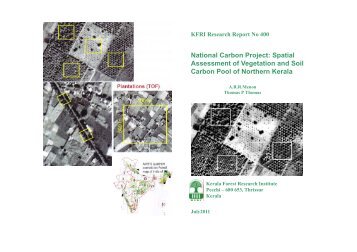 National Carbon Project - Kerala Forest Research Institute