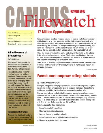 CFW/Newsletter 12/02 - Office of the Dean of Students