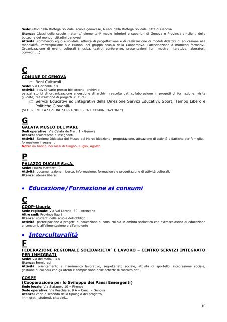 Formatori - aggiornata a febbraio 2008 - Scienze della Formazione