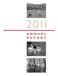 2011 Annual Report - Monadnock Conservancy