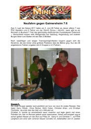 Neufahrn gegen Gaimersheim 7:6 - Mini-Z GT CUP