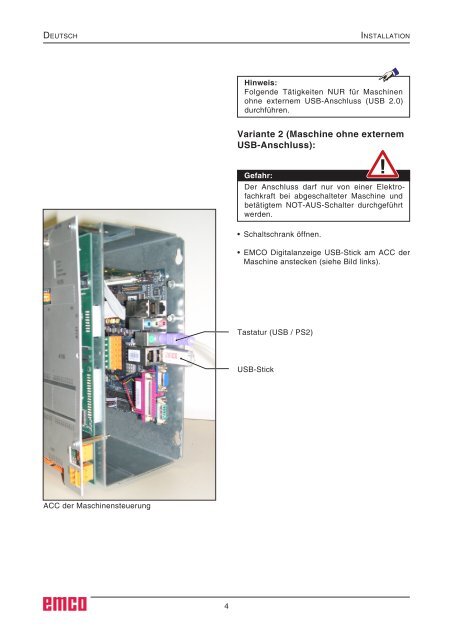 Installationsanleitung - Emco Maier GmbH