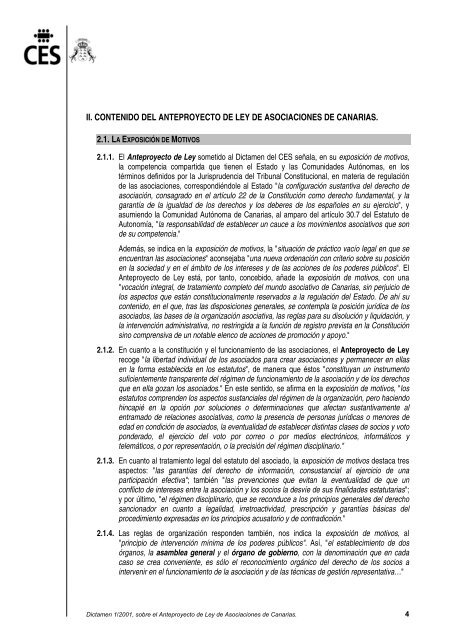 Dictamen Asociaciones - Consejo EconÃ³mico y Social de Canarias