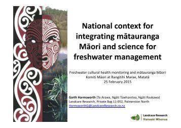 g-harmsworth-ppt-integrating-matauranga-maori-and-science-for-fw-mgt