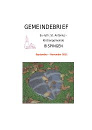 Der Gemeindebrief September 2011 - Ev.-luth. Kirchengemeinde ...