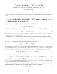 Teorie di gauge: QED e QCD - Gruppo IV