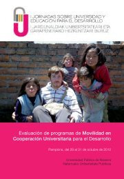Educación para el Desarrollo - Universidad Pública de Navarra