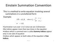 Einstein Summation Convention