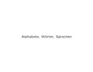 Alphabete, Wörter, Sprachen