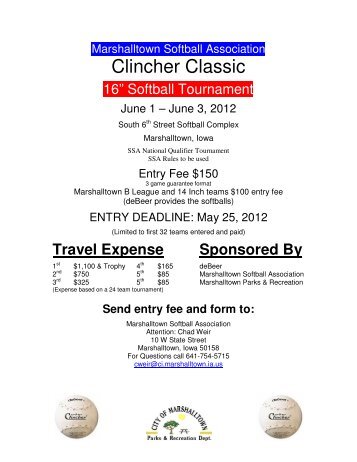 Clincher Classic - City of Marshalltown