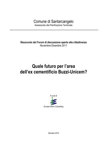 Quale futuro per l'area dell'ex cementificio Buzzi-Unicem?