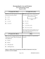 Decomposing for Area and Perimeter