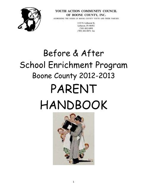 PARENT HANDBOOK - Boone County Community Network