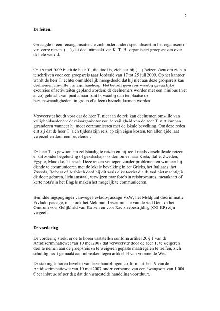 2010_09_29 KhGent - Centrum voor gelijkheid van kansen en voor ...