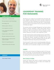 LEADERSHIP TRAINING FOR MANAGERS - Dale Carnegie Training