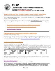 05/06 OGP Guideline Changes - Los Angeles County Arts ...