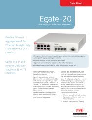 Egate-20: Ethernet over TDM Aggregation Gateway (pdf - comtec