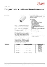 living eco tehniline andmeleht - Danfoss