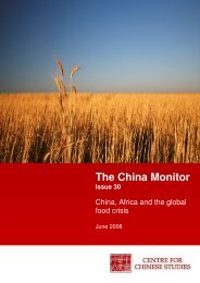 The China Monitor - The Centre for Chinese Studies