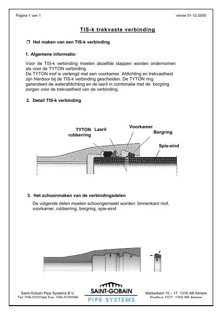 TIS-K (Pdf-file 648Kb) - Saint Gobain Pipe Systems