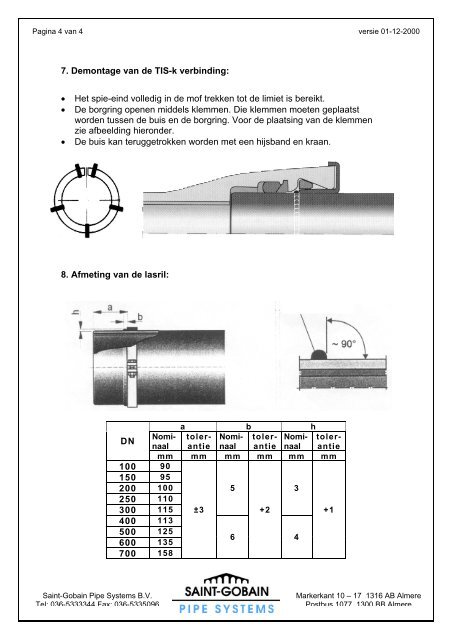 TIS-K (Pdf-file 648Kb) - Saint Gobain Pipe Systems