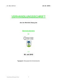 VERHANDLUNGSSCHRIFT - Geretsberg