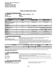 Material Safety Data Sheet - Devcon