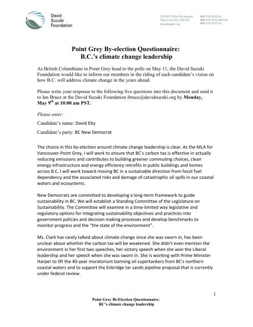 Read - David Suzuki Foundation