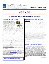 The Harris Library! - Mandel School of Applied Social Sciences ...