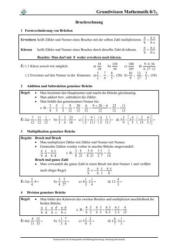 Grundwissen Mathematik6/11