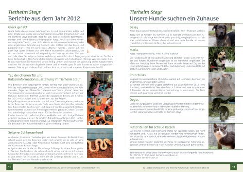 Jahresbericht 2012/13 - Tierheim Linz