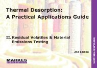 Thermal Desorption: A Practical Applications Guide - Grupo BioMaster