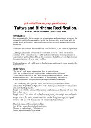 Tattwa and Birthtime Rectification. - Visti Larsen