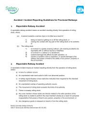 Accident / Incident Reporting Guidelines for Provincial Railways ...