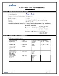 HOJA DE DATOS DE SEGURIDAD (HDS) : Falcon Gold - Syngenta