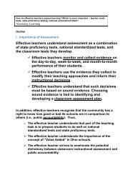 Section 4 - Assessment and Evaluation