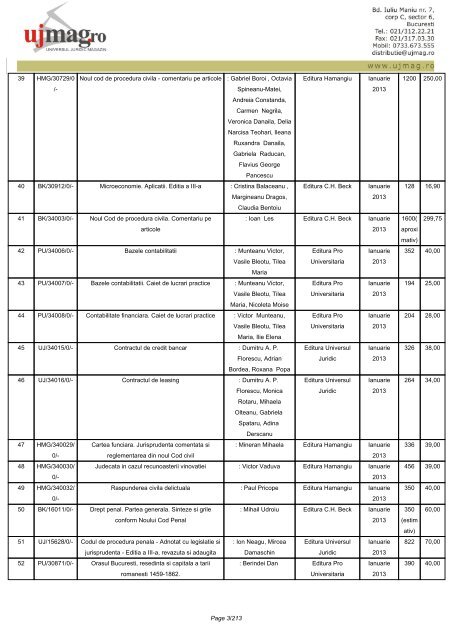 CATALOG GENERAL - UJmag