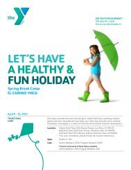 LET'S HAVE A HEALTHY & FUN HOLIDAY - YMCA of Silicon Valley