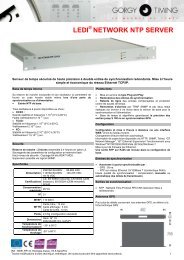 LEDI NETWORK NTP SERVER - Gorgy Timing