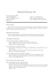 CV - The Department of Applied Mechanics